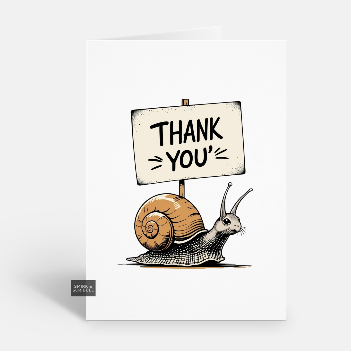 Snail Thank You Card