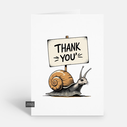 Snail Thank You Card