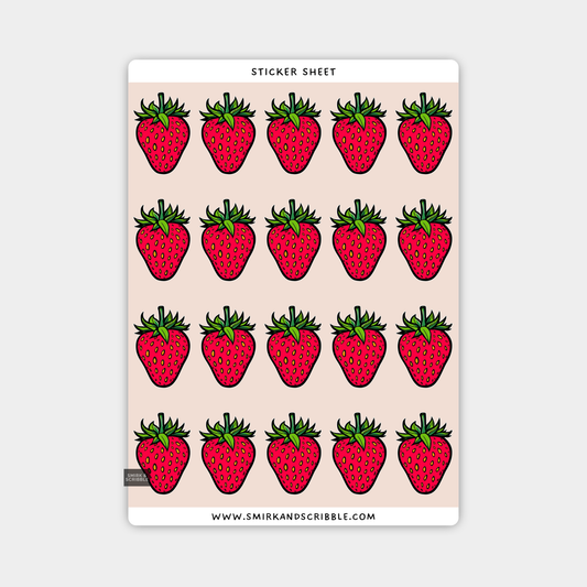 Strawberry Sticker Sheet