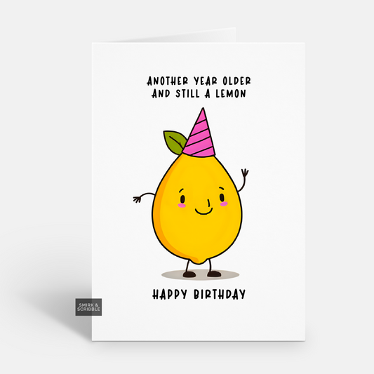 A Lemon Birthday Card