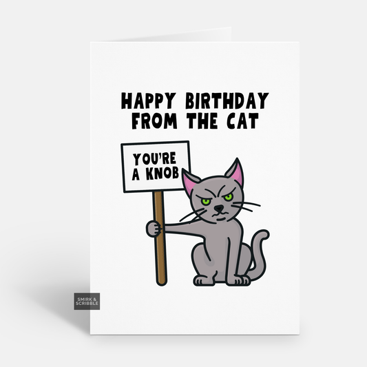 From The Cat Birthday Card