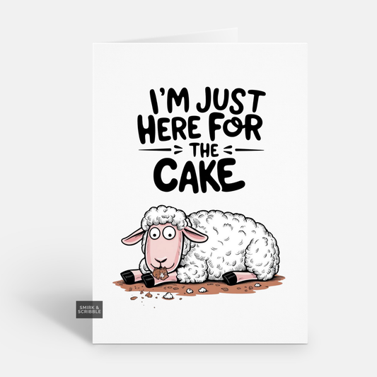 For The Cake Birthday Card