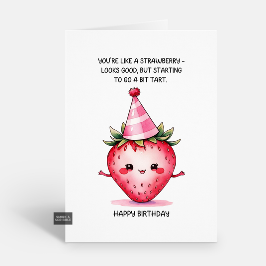 A Bit Tart Birthday Card