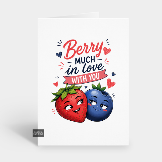 Berry Much Anniversary Card