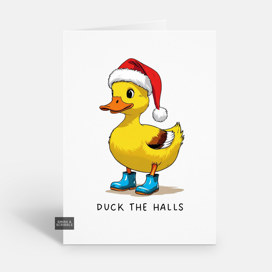 Duck The Halls Christmas Card