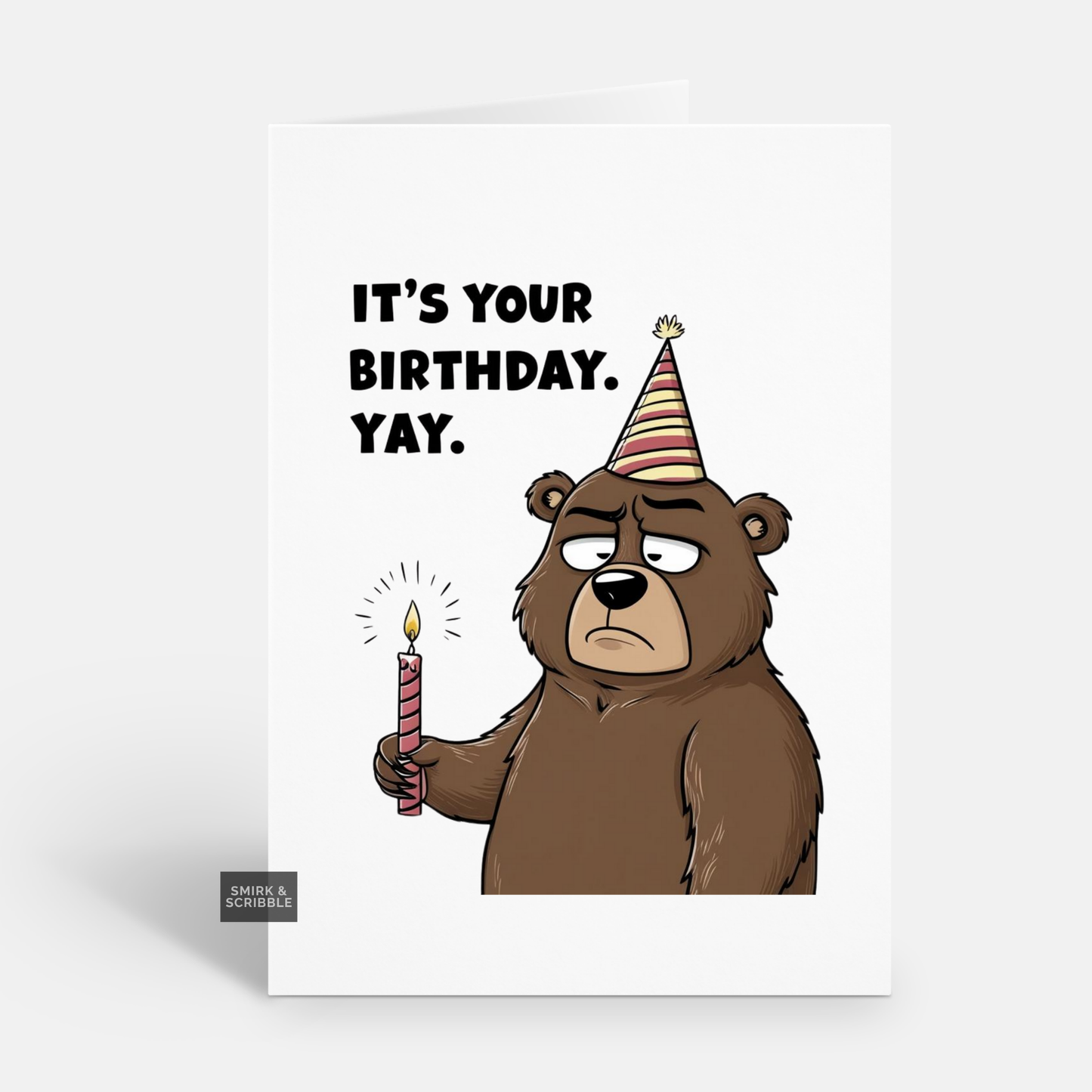 Yay Bear Birthday Card