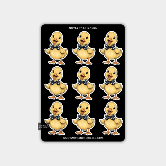 Funny Vinyl Sticker Sheet - Cute Chick