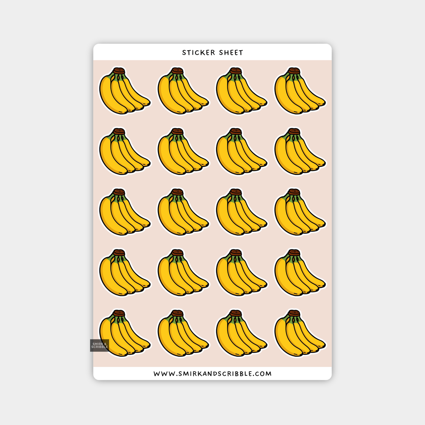 Banana Sticker Sheet