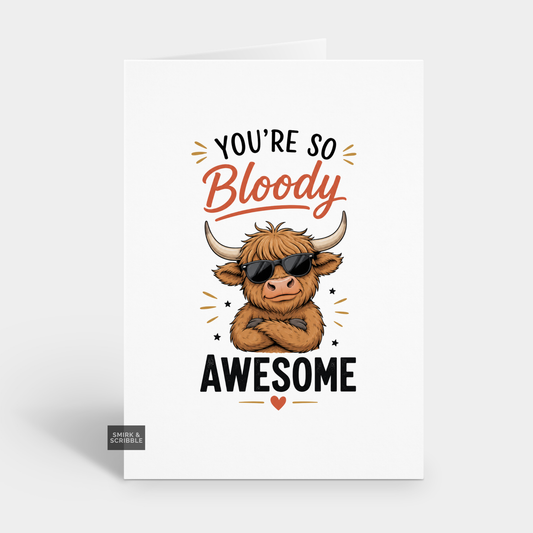 Funny Awesome Thank You Card