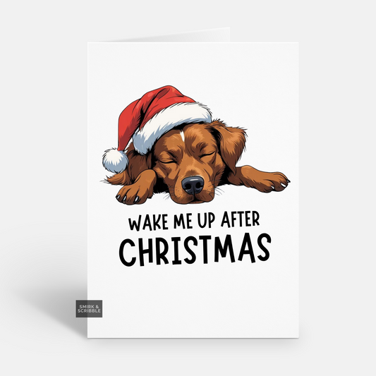 Wake Me Up Christmas Card