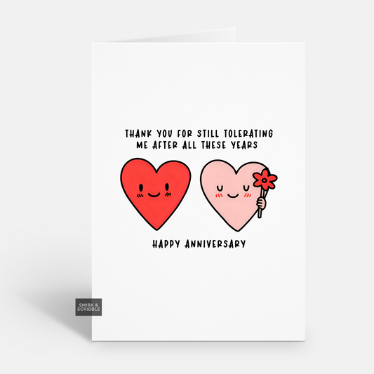 These Years Anniversary Card