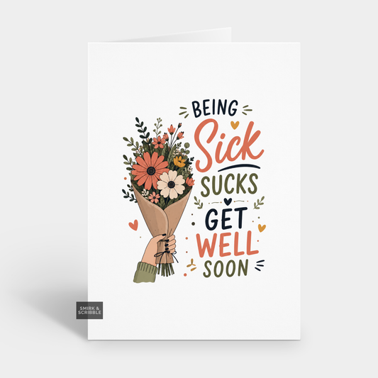 Really Sucks Get Well Card