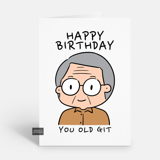 Old Git Birthday Card