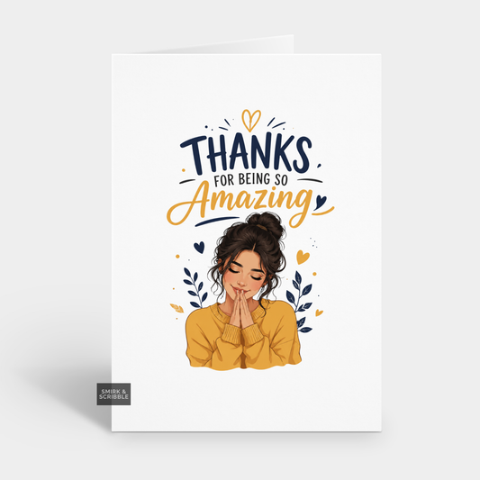 Amazing Thank You Card