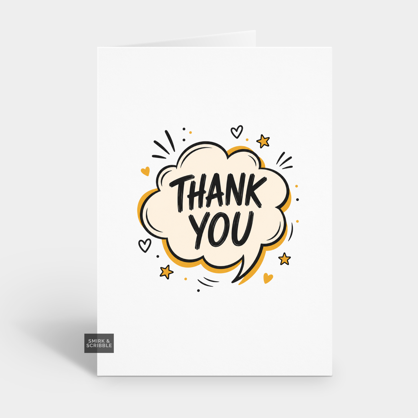 Cute Speech Bubble Thank You Card