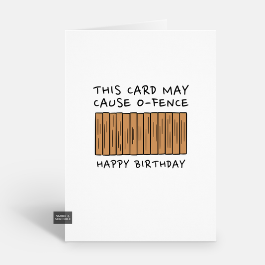 Fence Birthday Card