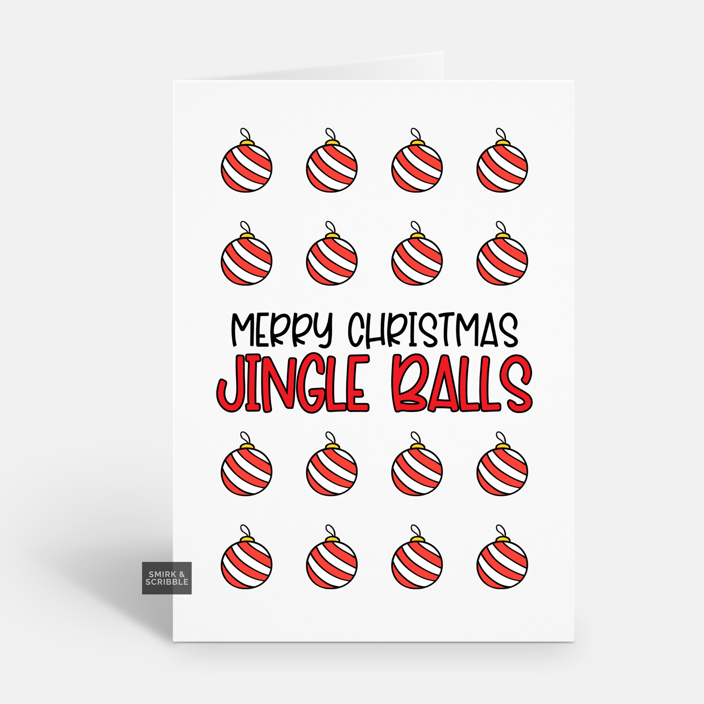 Jingle Balls Christmas Card