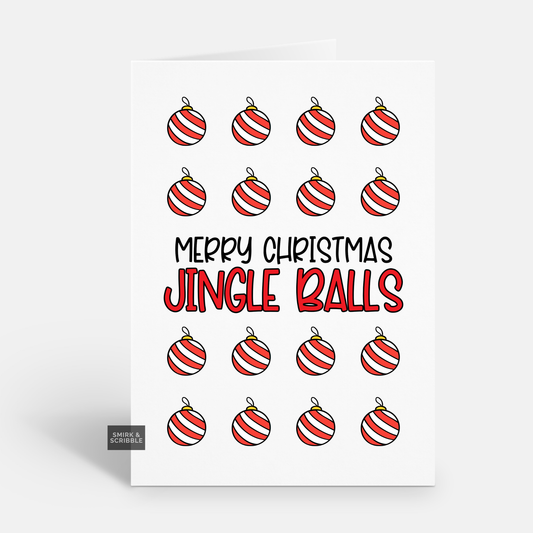 Jingle Balls Christmas Card