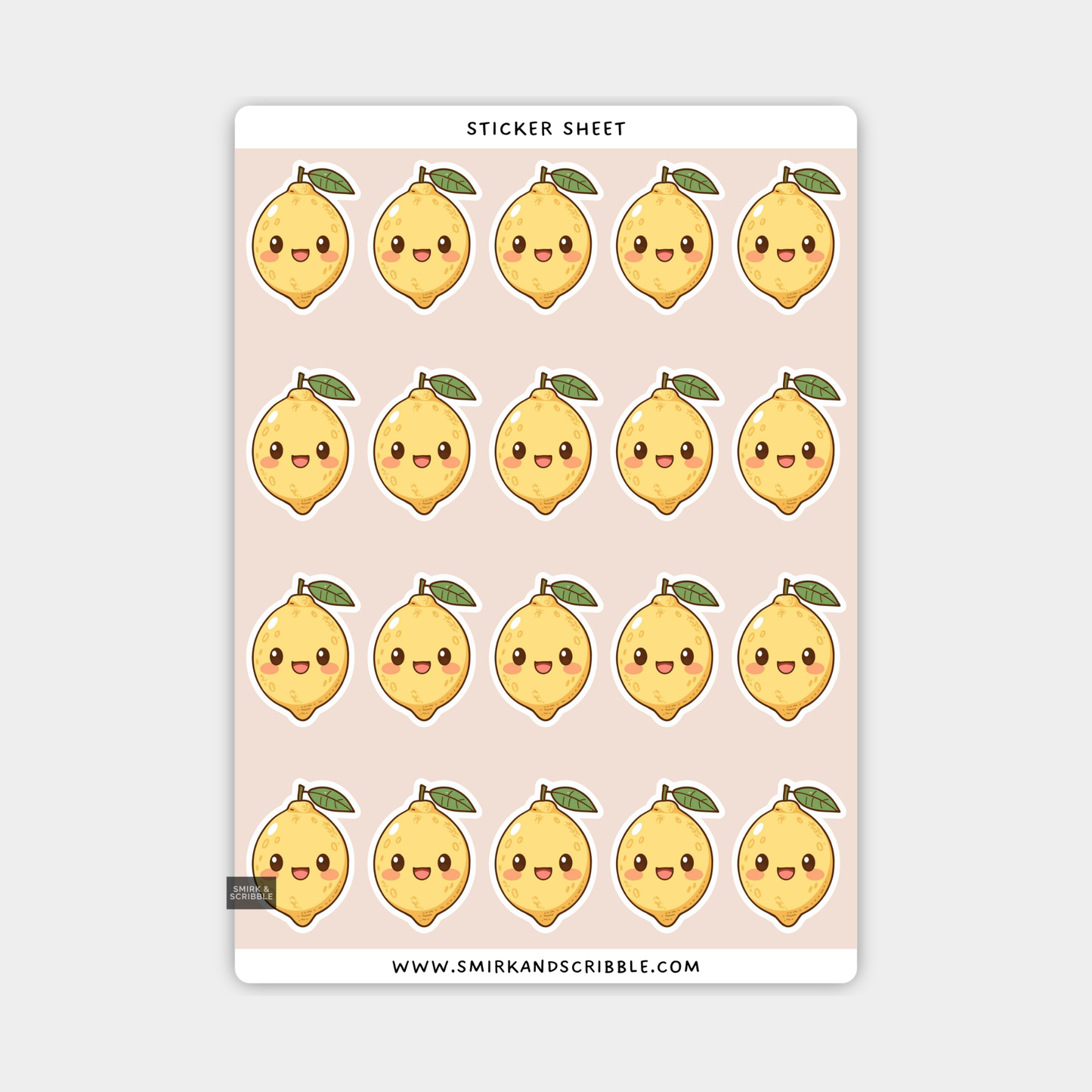Lemon Sticker Sheet