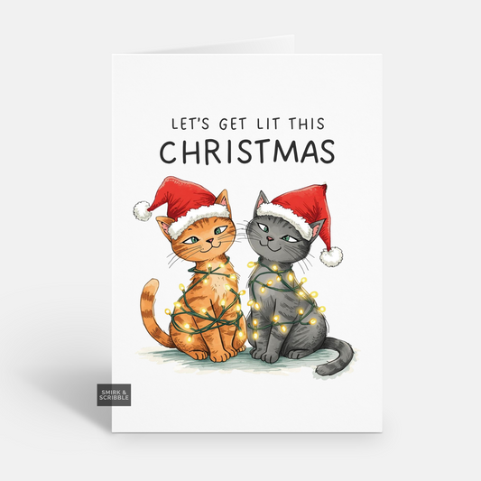 Get Lit Christmas Card