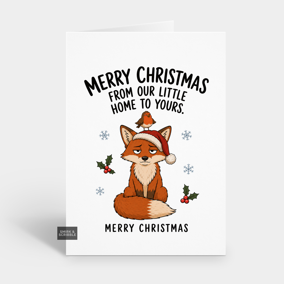 Funny Christmas Card - Our Little Home
