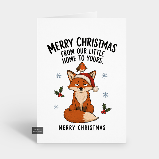 Funny Christmas Card - Our Little Home