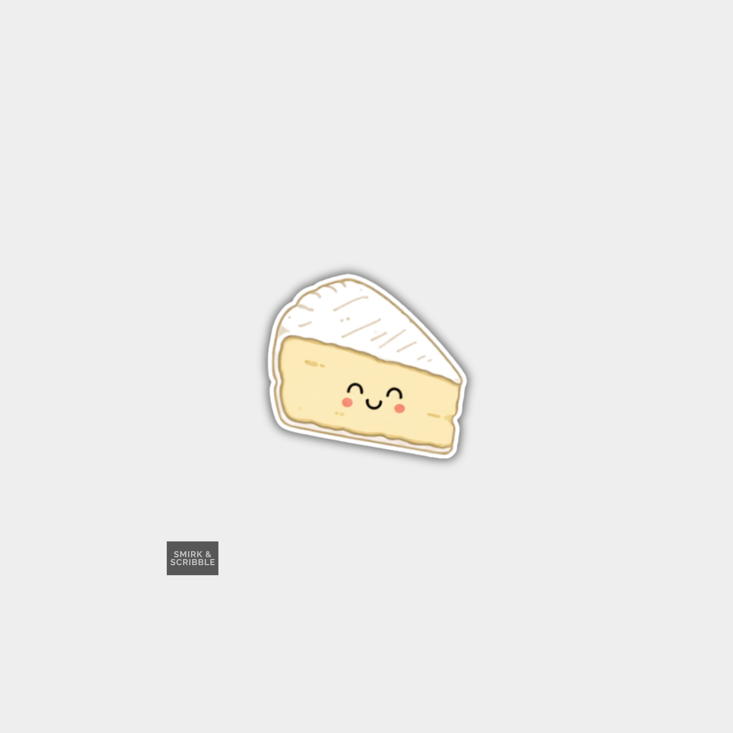 Funny Character Vinyl Sticker - Cute Cheese