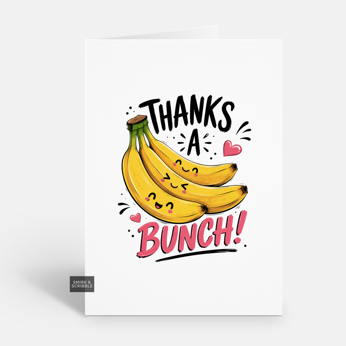 Funny Thank You Card - Banana Bunch