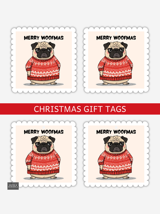 Woofmas Christmas Gift Tags