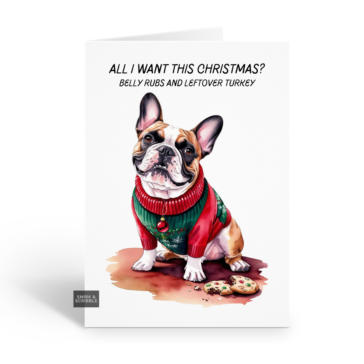 Belly Rubs Christmas Card
