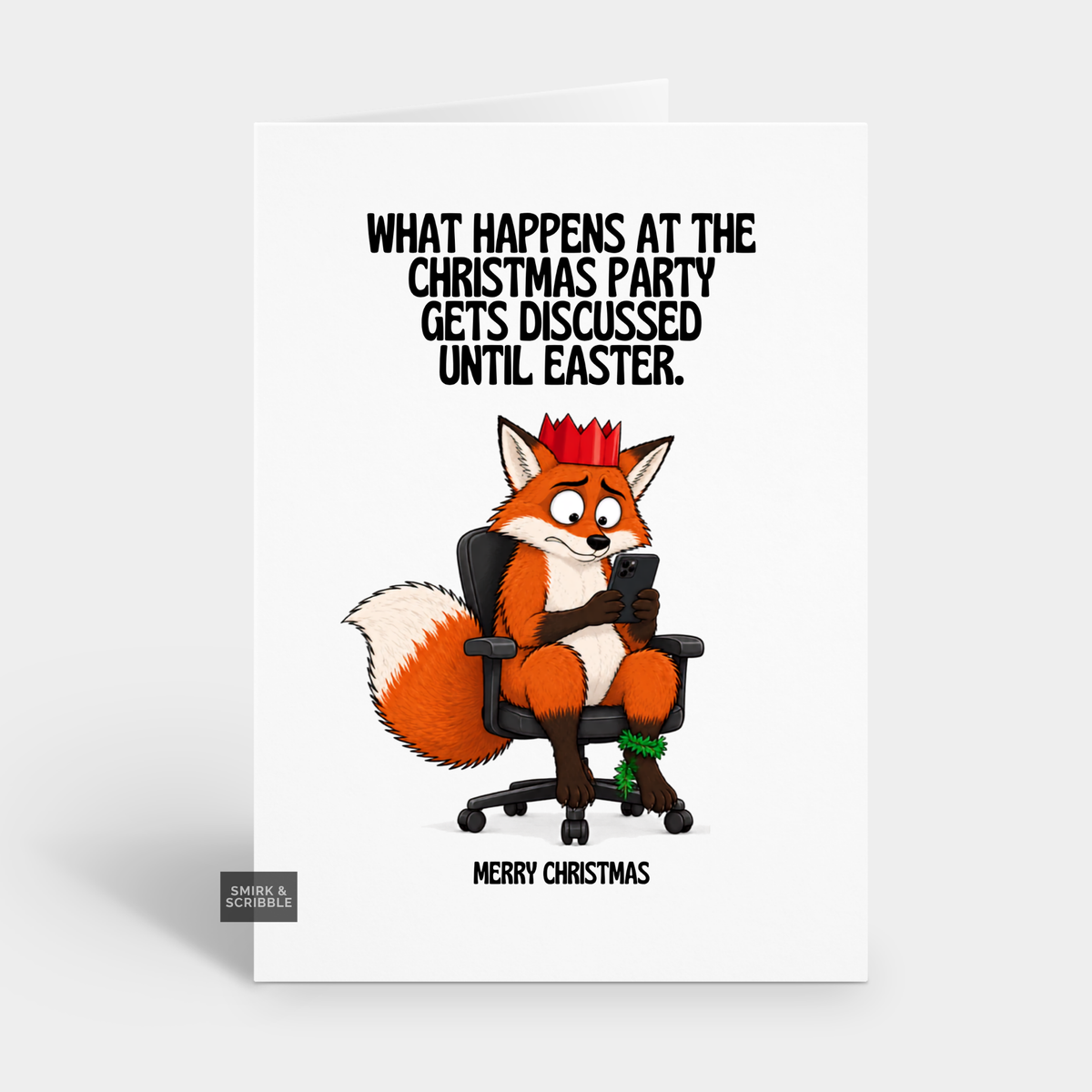 Funny Christmas Card - At The Party