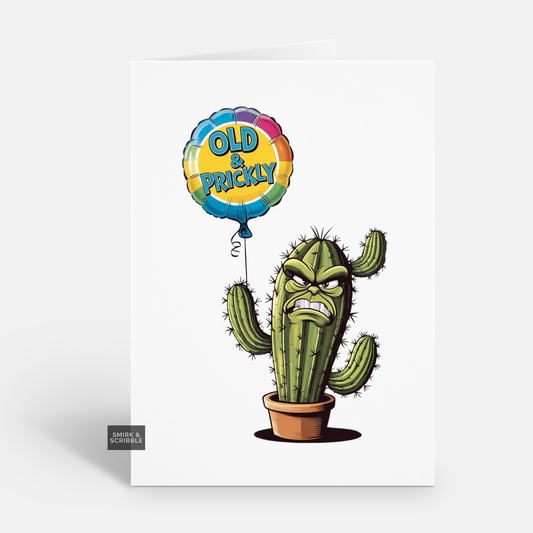 Old & Prickly Birthday Card
