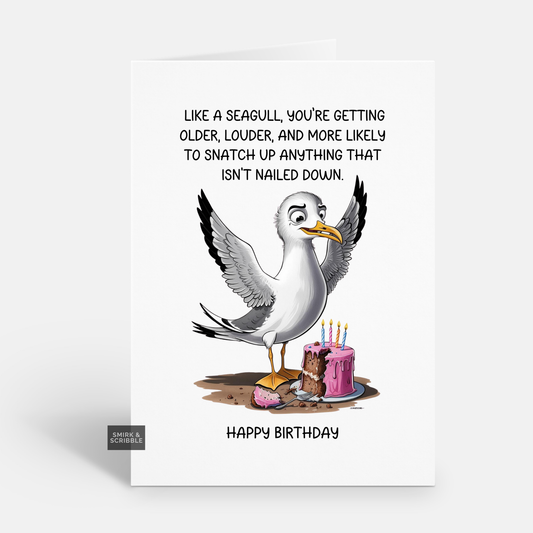 Nailed Down Birthday Card