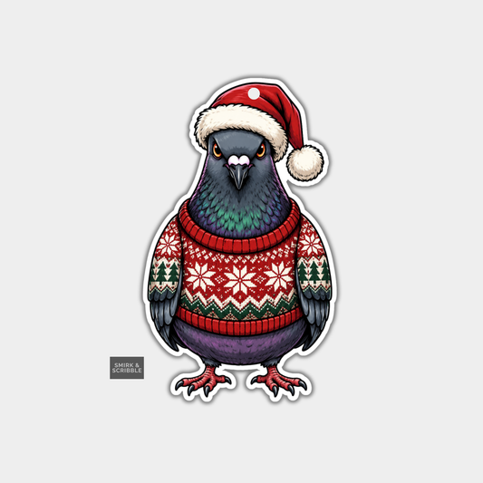 Funny Christmas Gift Tags - Grumpy Pigeon