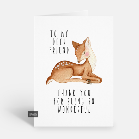 Deer Friend Birthday Card