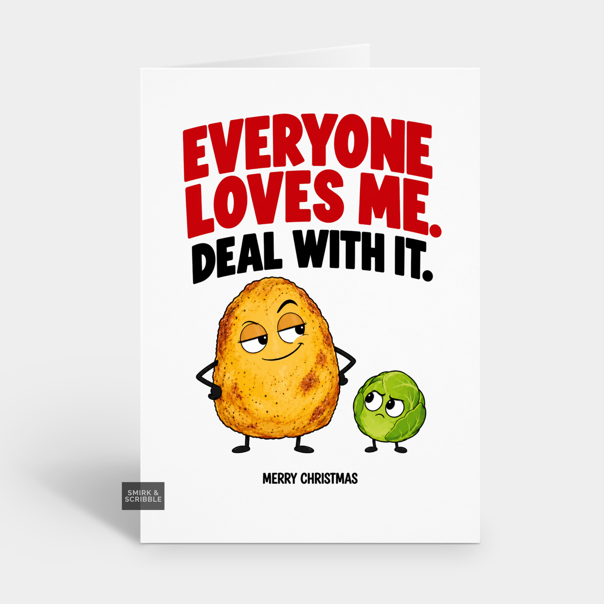 Funny Christmas Card - Potato & Sprout