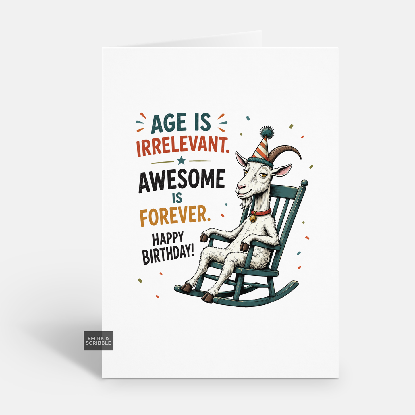 Funny Birthday Card - Awesome Is Forever