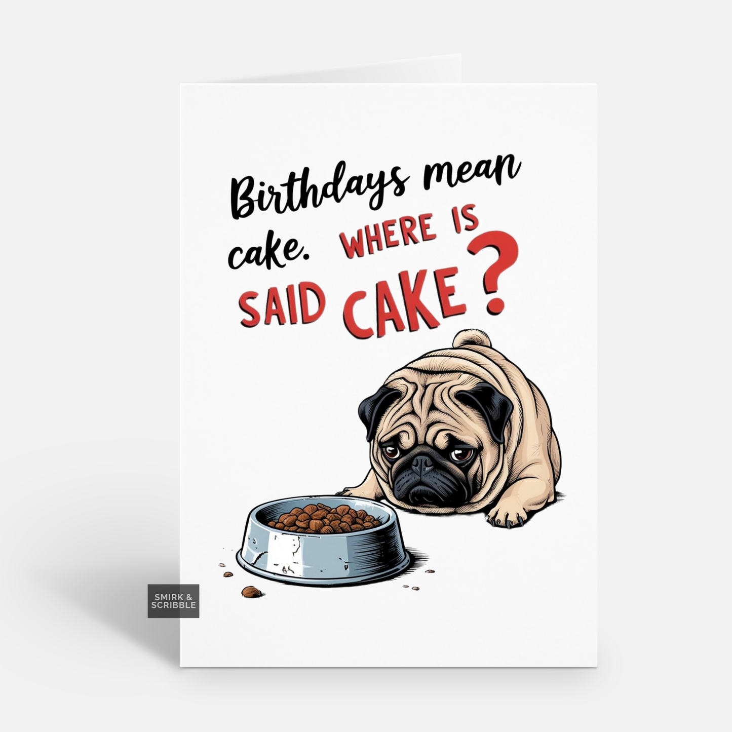 Where Is Cake Birthday Card