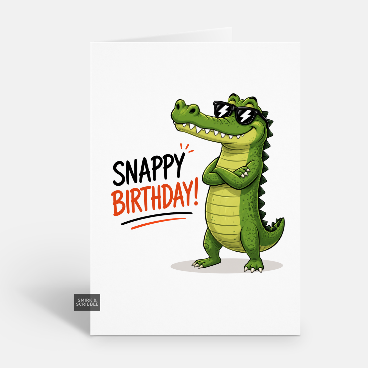 Funny Birthday Card - Snappy Croc Pun