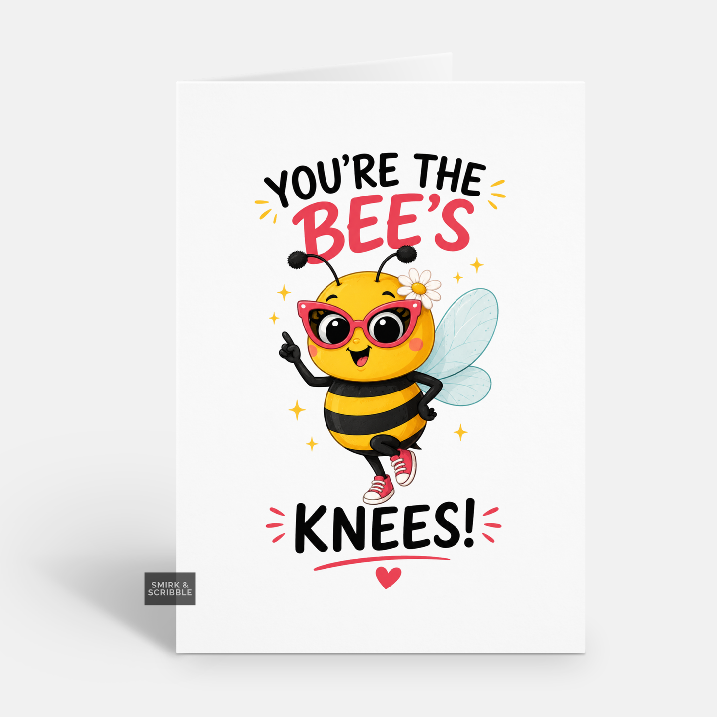 Funny Thank You Card - Bees Knees