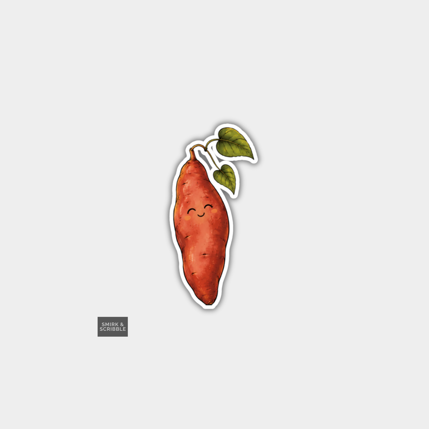 Funny Character Vinyl Sticker - Sweet Potato