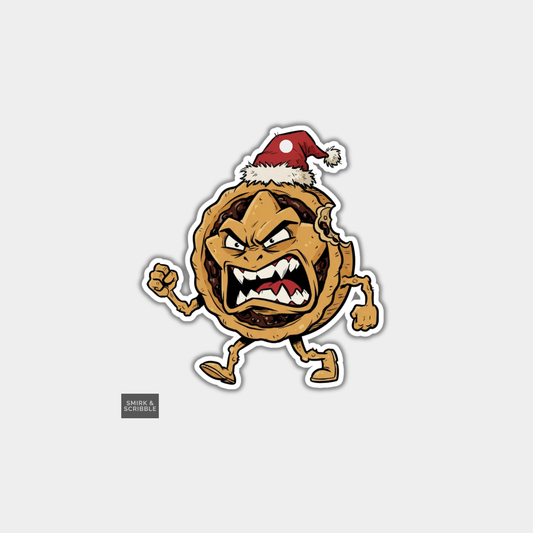 Funny Christmas Gift Tags - Angry Mince Pie