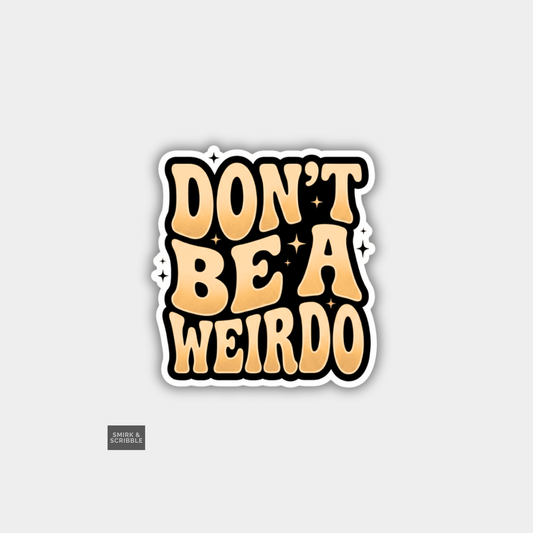 Yellow Weirdo Vinyl Sticker