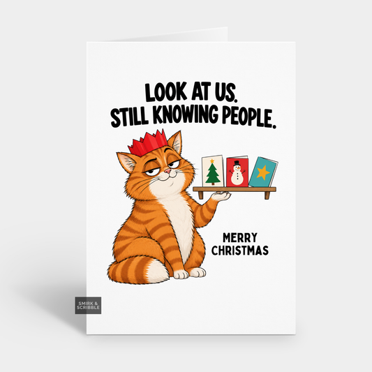 Funny Christmas Card - Knowing People