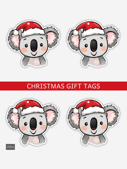 Koala Christmas Gift Tags