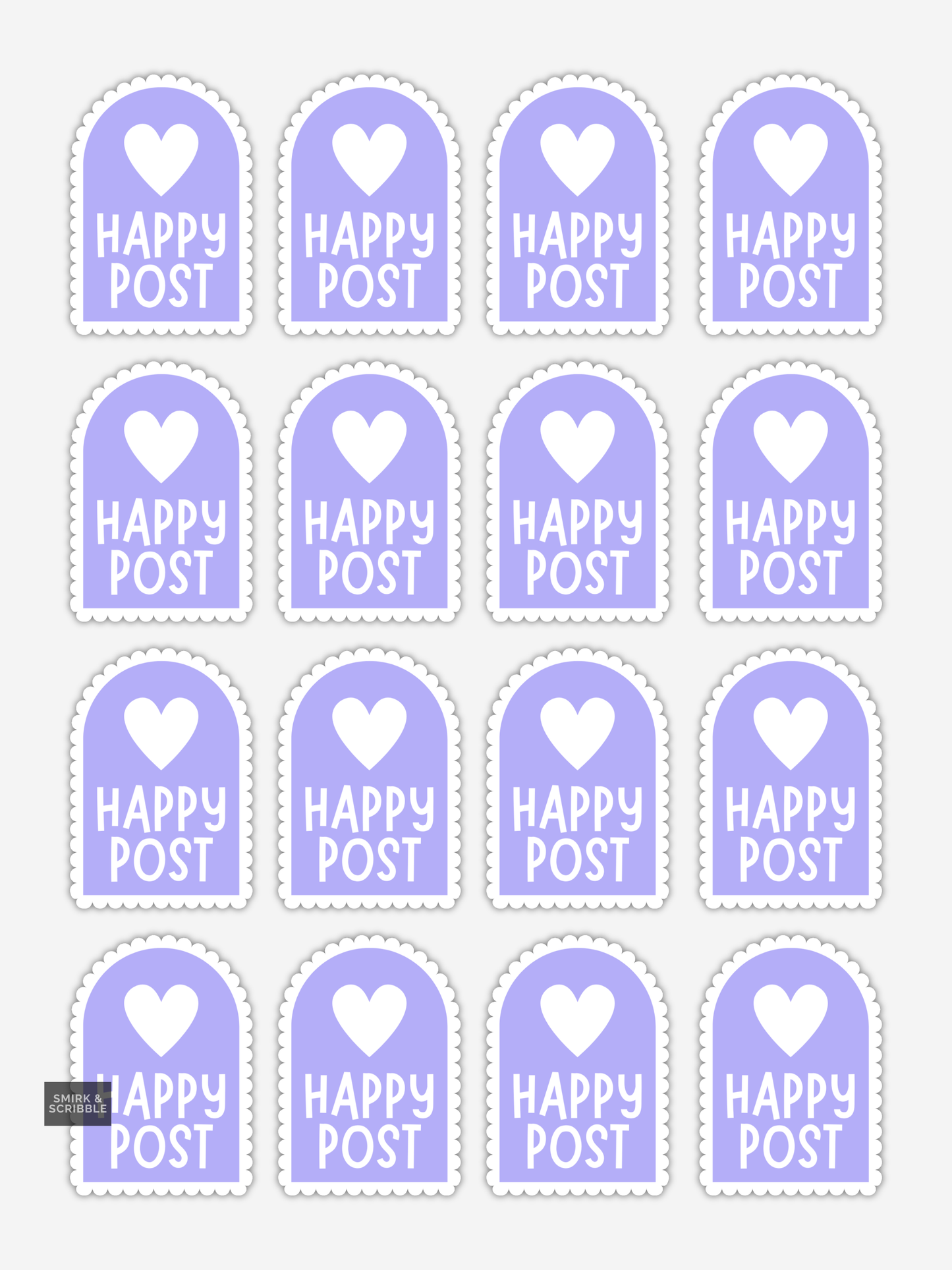 Happy Post Stickers