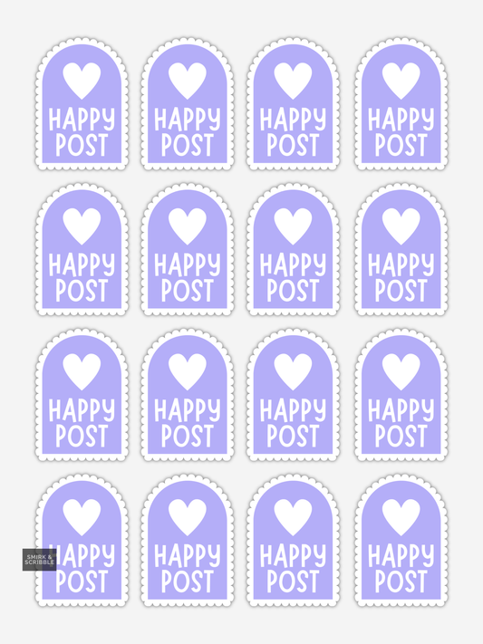 Happy Post Stickers