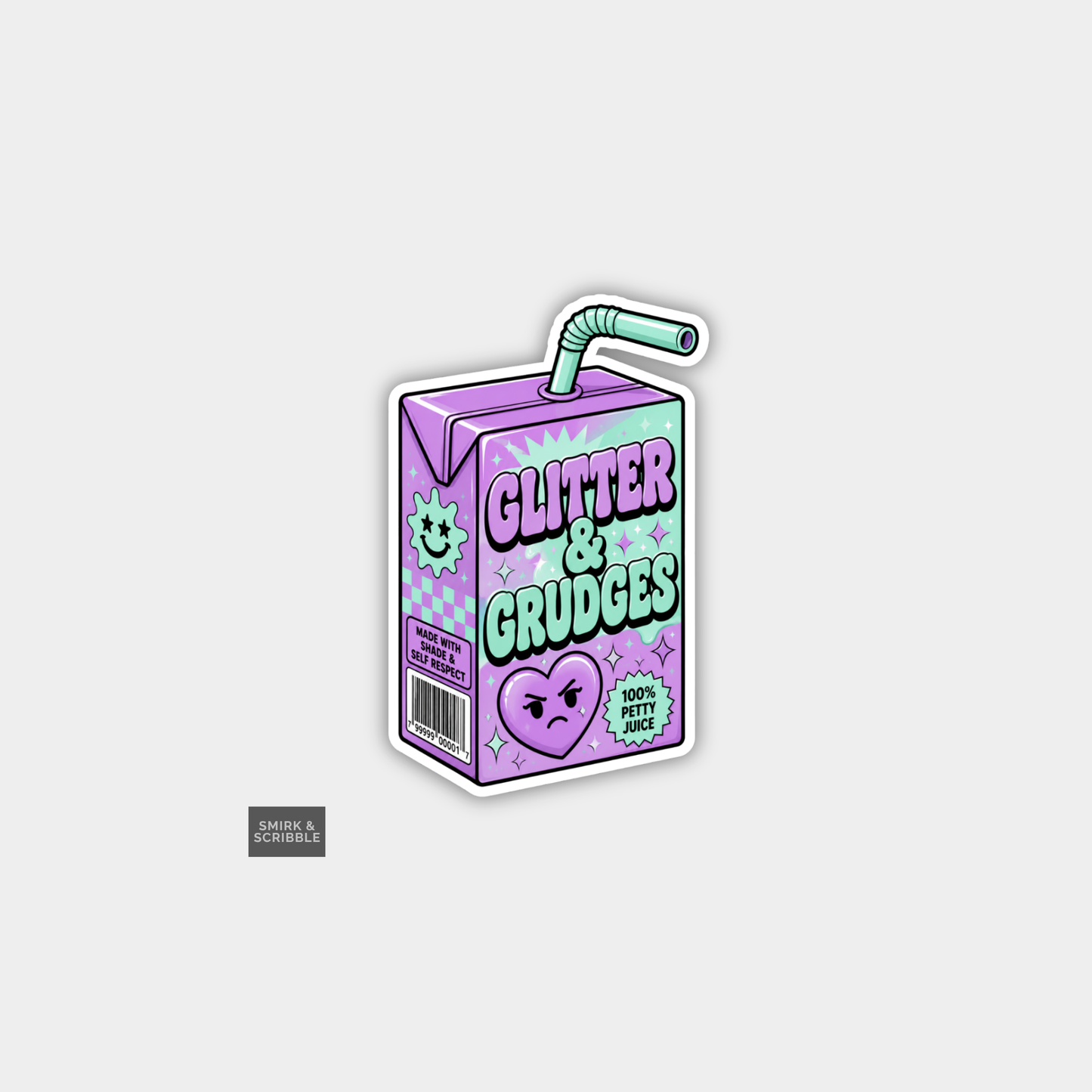 Funny Snarky Juice Box Vinyl Sticker - Grudges