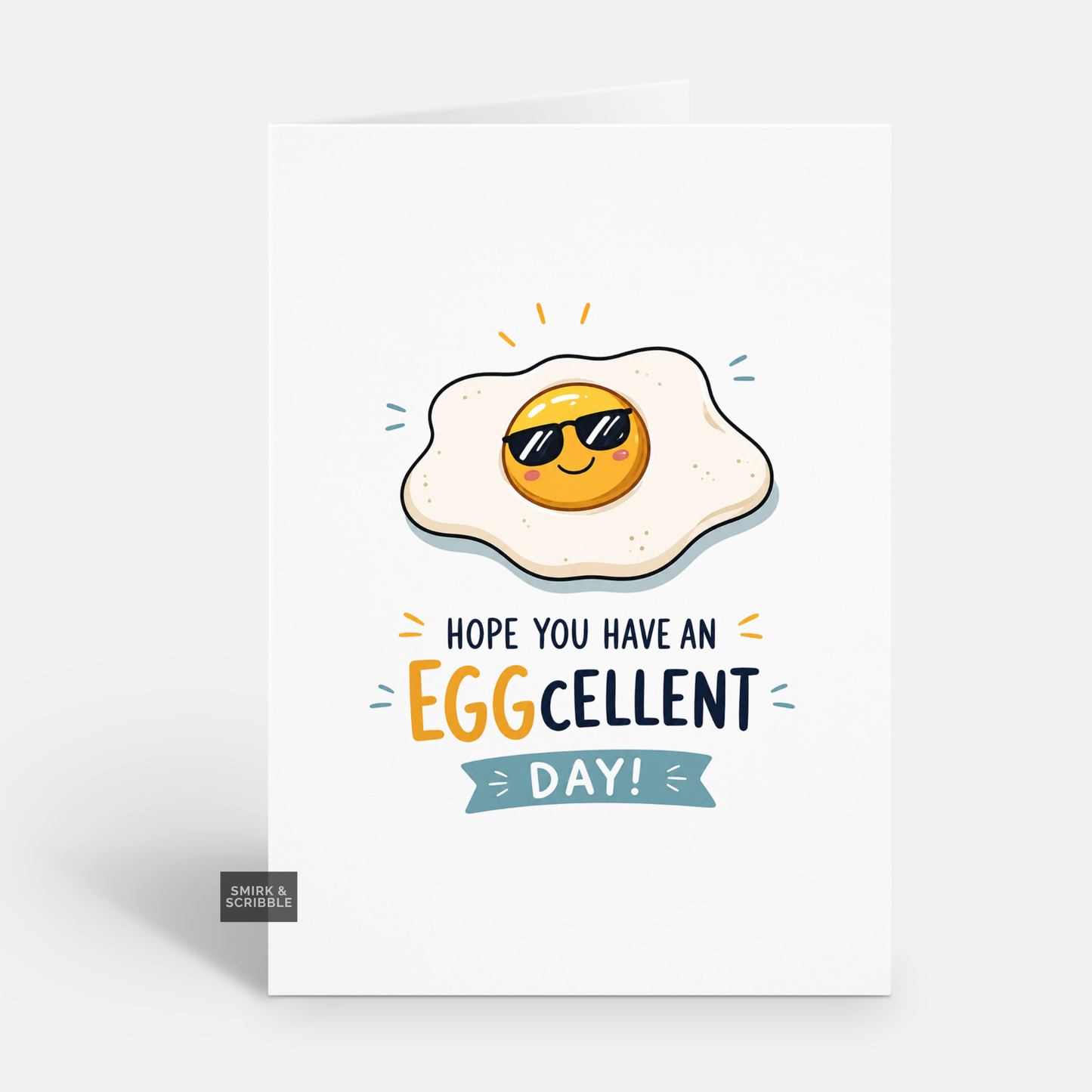 Funny Birthday Card - Eggcellent Day