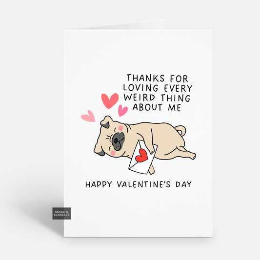 Weird Thing Valentine's Card